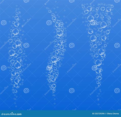 Underwater Bubbles Of Fizzing Soda Streams Of Air Dissolving Tablets