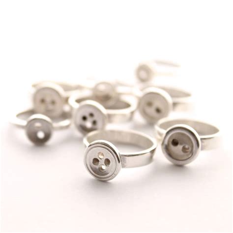 Handmade Sterling Silver Button Ring By Charlotte Bezzant Jewellery