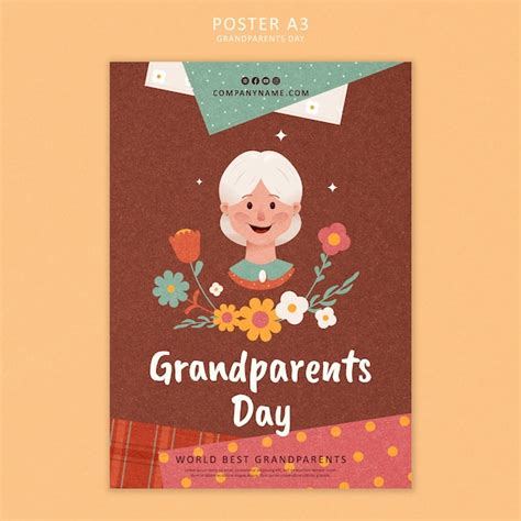 Premium Psd Grandparents Day Template Design