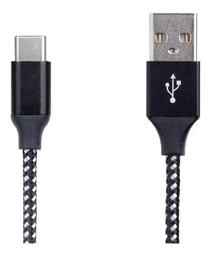 Cable Usb A Tipo C Para Carga Y Transferencia Color Negro Mercadolibre