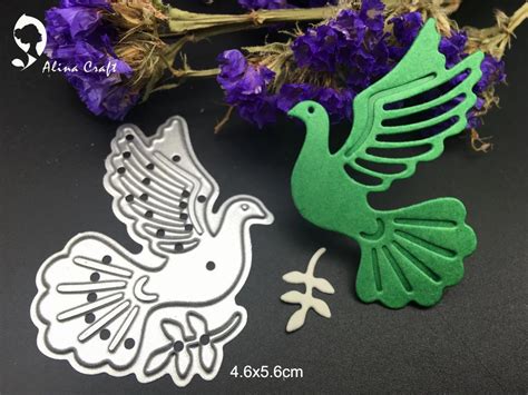 Metal Cutting Dies Peace Dove Bird Pigeon Diy Scrapbooking Card Album