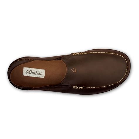 Olukai Moloa Leather Slip On Shoes Men S