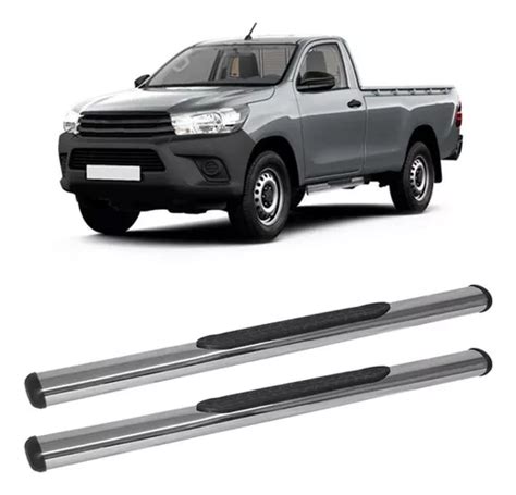 Estribo Hilux 2020 2021 2022 Cabine Simples Cromado Oblongo