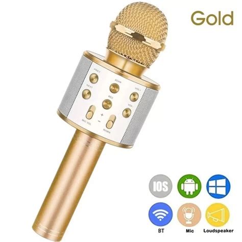 Microfone Bluetooth Sem Fio Youtuber Karaoke Reporter Cores Shopee Brasil