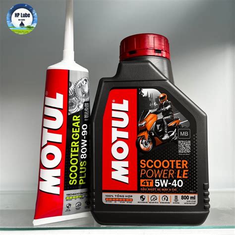 Nhớt Motul Xe Tay Ga Scooter Power LE 5W40 Nhớt Lap Nhớt Hộp Số Motul