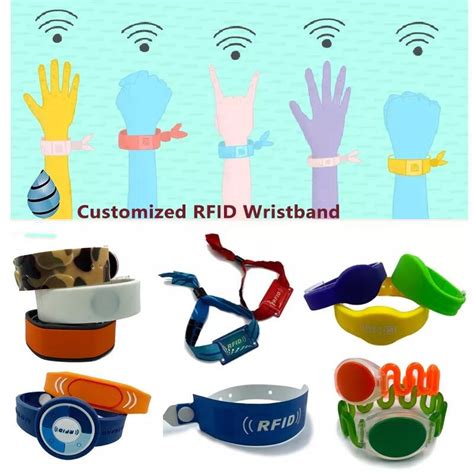 Durable Silicone Rfid Wristband Weatherproof Lf Hf Nfc Bracelet Logo