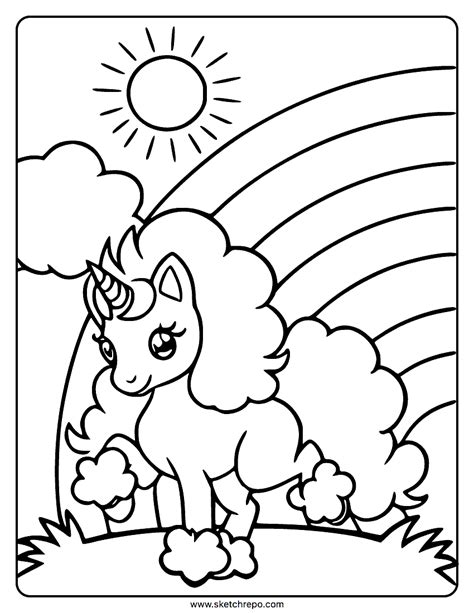 Rainbow Unicorn Pictures To Colour Infoupdate Org