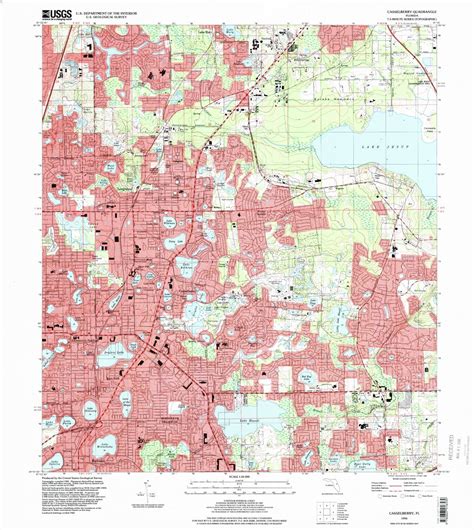 Classic Usgs Casselberry Florida 75x75 Topo Map Mytopo Map Store