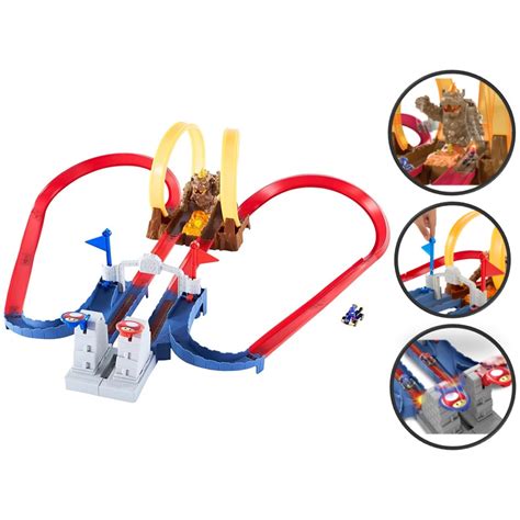 Pista De Manobras Hot Wheels Mario Kart Castelo Do Caos Shopee Brasil