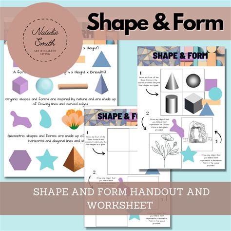 Shape And Form Handout And Worksheet • Teacha