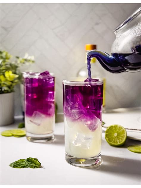 Butterfly Pea Flower Tea Mocktail