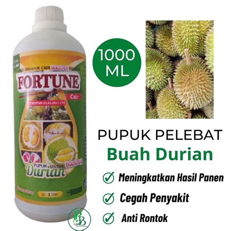 Jual Pupuk Booster Durian Cair Agar Berbuah Manis Nutrisi Pohon Durian