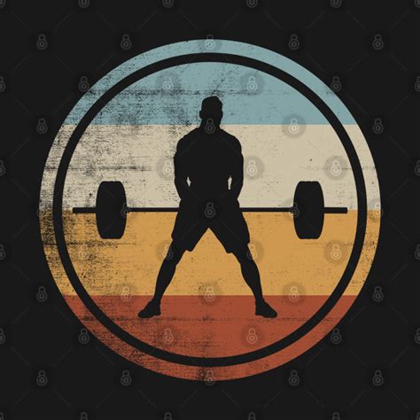 Retro Vintage Weightlifter Design Powerlifting Weightlifting