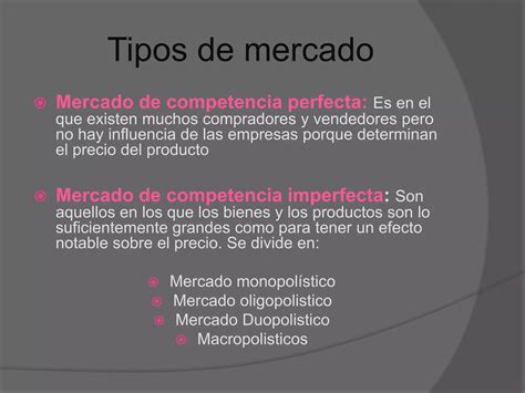 Clases De Mercado Ppt