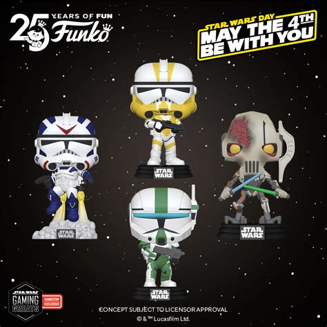 Celebrate May 4th Star Wars Games Funko Pops GameStop EXCL