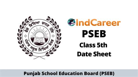 Pseb 5th Date Sheet 2023 Indcareer Schools