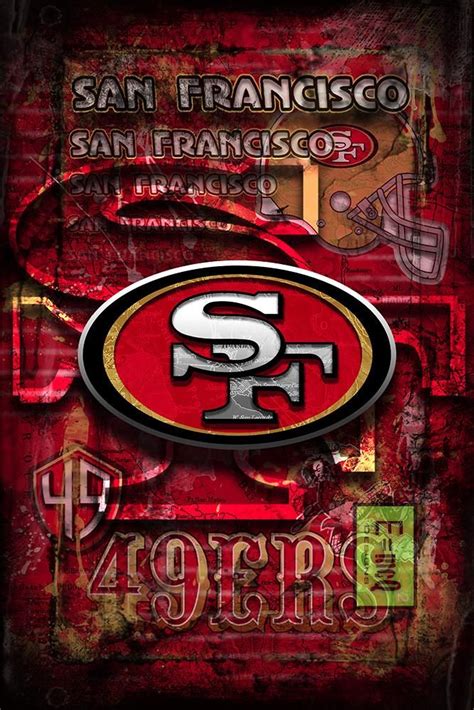 San Fransisco 49ers Football Poster San Francisco Forty Niners T