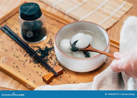 Black Sesame Sweet Dumplings Photos Stock Image Image Of Festivals