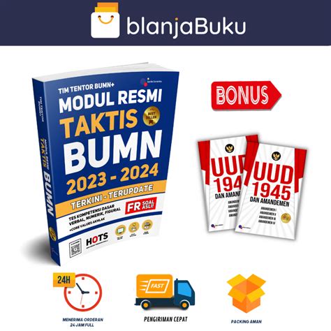 Jual Buku Modul Resmi Taktis Bumn Terkini Terupdate Fr Soal