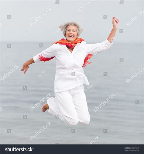 Old Lady Jumping Images Stock Photos And Vectors Shutterstock