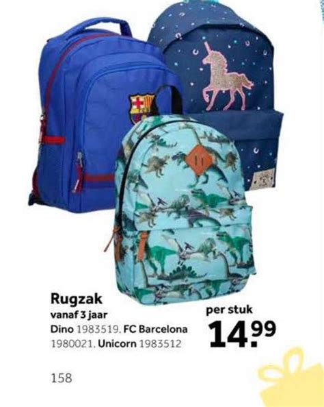 Rugzak Dino FC Barcelona Of Unicorn Aanbieding Bij Intertoys 1Folders Nl