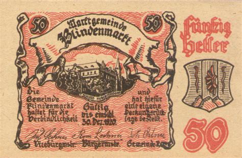 Banknote Index Austria Heller Fs Iia