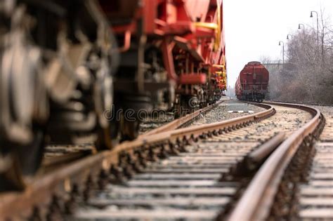 Train Wagons Carrying Freight Containers For Shipping Companies