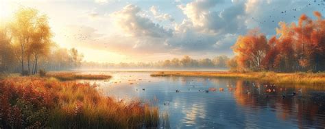 Premium Photo A Marshland With Rich Biodiversity Birds Wallpaper