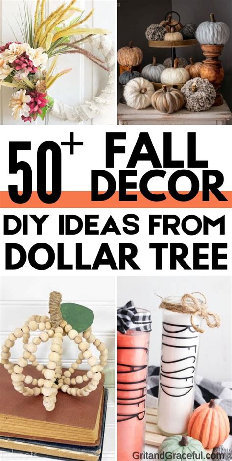 The Top 50 Fall Decor Diy Ideas From Dollar Tree