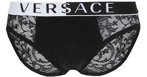 Versace Lace Briefs In Black For Men Lyst