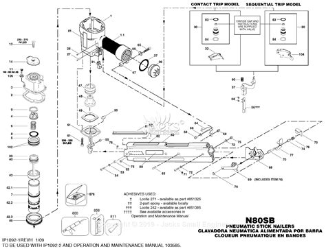 Bostitch N Sb Parts Diagram For Nailer