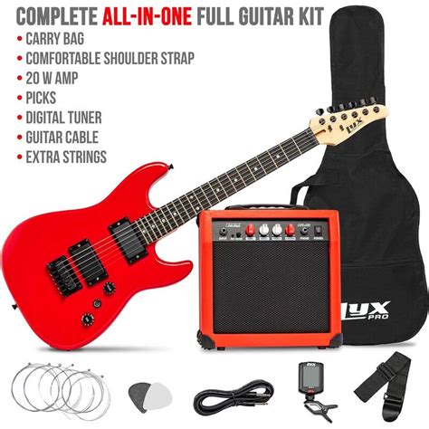 Lyxpro 36 Electric Guitar Kit Complete Beginner Starter Kit With 20w