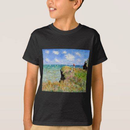 Clifftop Walk At Pourville Claude Monet T Shirt Classic Gifts Gift