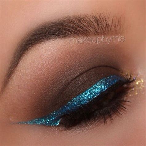 Miasmith On Instagram Brown Smokey Eye With Bold Blue Liner