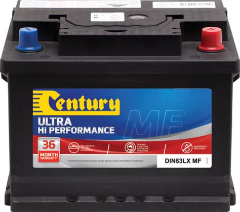 Century Ultra Hi Performance Din Car Battery Din Lx Mf The Garage