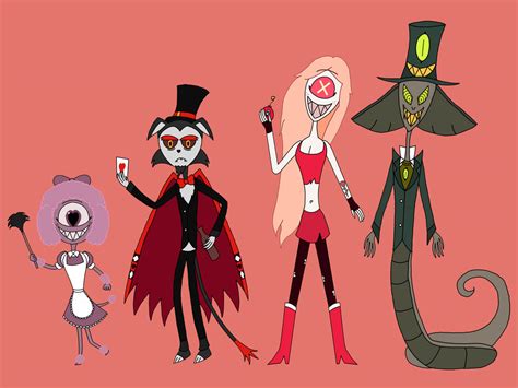 Hazbin Hotel Character Redesign Lineup 2 By Timburton01 On Deviantart