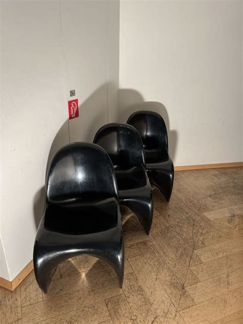 Verner Panton Chair In Schwarz Kaufen Auf Ricardo