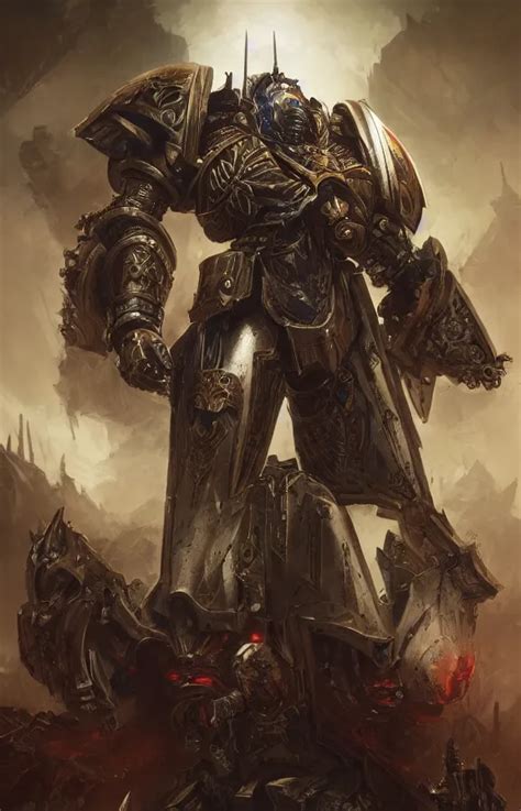 KREA An Concept Art Of The Adeptus Astartes Queen Pale Hair One Eye