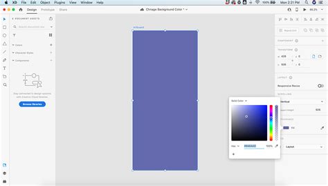 How To Change The Artboards Background Color In Adobe XD