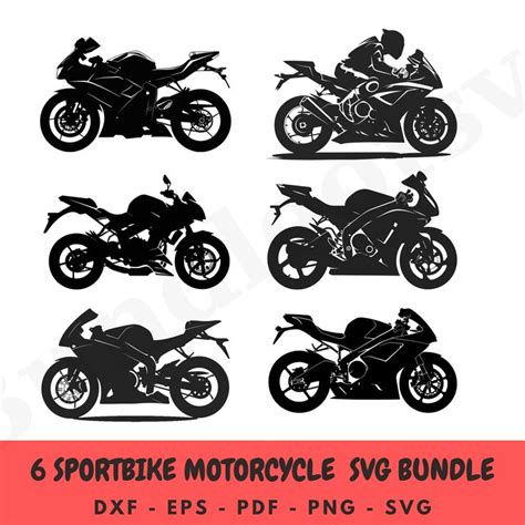 Sportbike Svg Bundle Sport Bike Svg Super Bike Svg Bundle Bike Svg