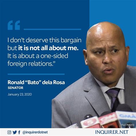 Senator Bato dela Rosa backed the termination of the country’s Visiting ...