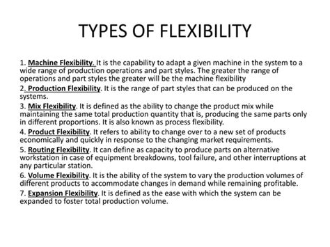 Flexible Manufacturing Systems Fms Ppt