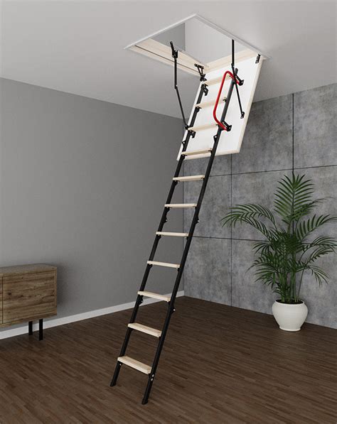 UNI Metal-Wooden Attic Ladder 31.5" x 23.5" - Up to 8.5 feet – attic-ladders.com