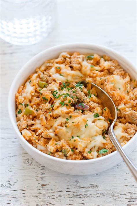 Sausage Taco Cauliflower Rice Skillet Recipe — Eatwell101