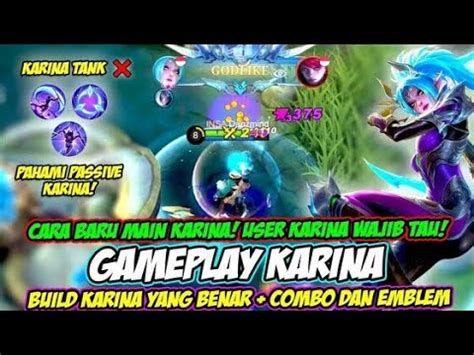 Gameplay Karina Build Karina Terkuat Cara Main Karina Terbaru