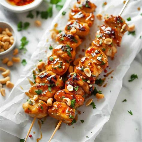 Honey Garlic Chicken Skewers Becentsational