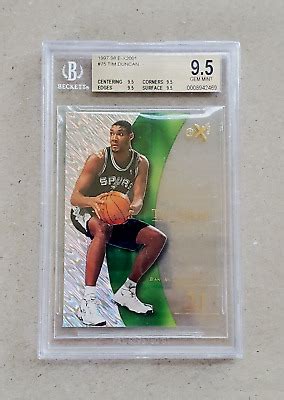 1997 Skybox Fleer E X2001 Tim Duncan Rookie 75 Quad BGS 9 5 EBay