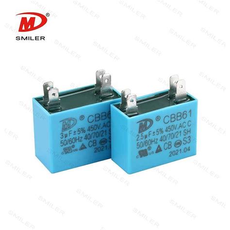 Smiler Sh Cbb61 AC Capacitor 350VAC 2 5UF Price China Cbb61 Price