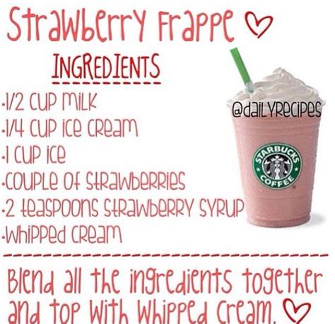 Here Are The Tips On How To Make A Starbucks Strawberry Frappe