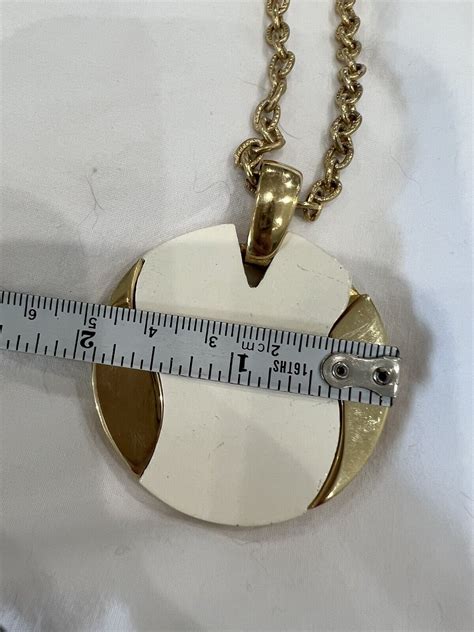 Napier Vintage 1960 80s Gold Tone Pendant Chain Neck Gem